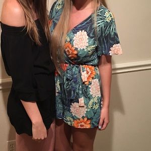 Tropical Print Romper